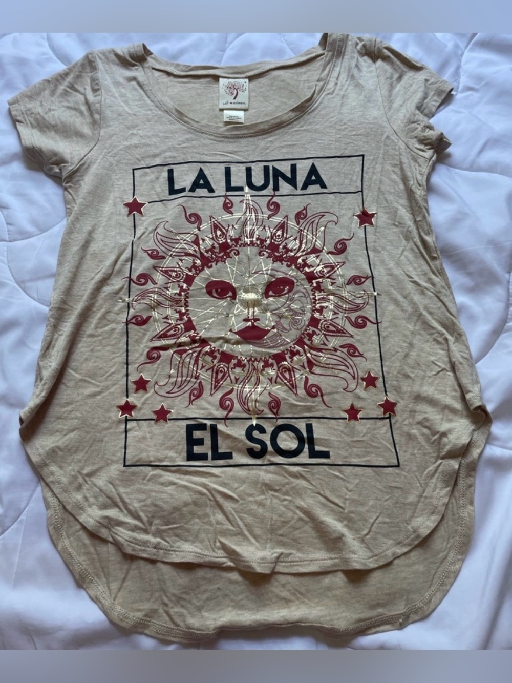 Self Esteem Boho Celestial Tee Size S